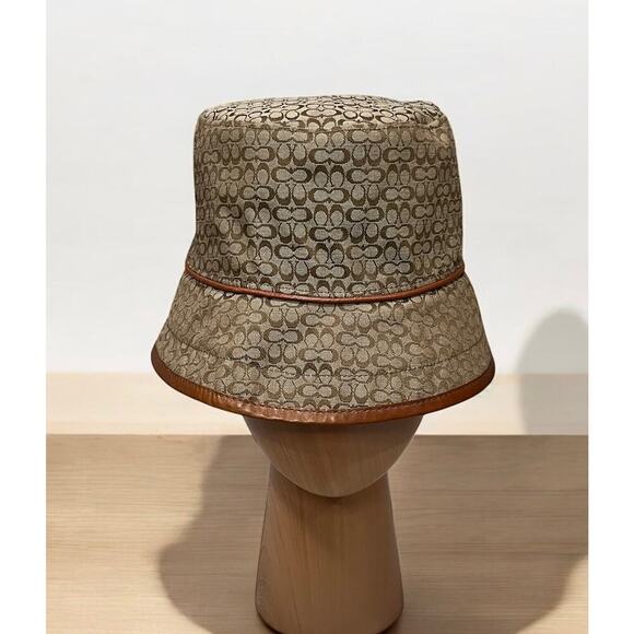 NWOT Y2K Coach Mini Signature Peaked Crusher Hat Size M/L main image 7